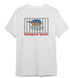 Endangered Species (Black or White Crew neck T-Shirt, Embroidery)