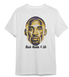 Kobe Black Mamba  (Black or White Crew neck T-Shirt, Embroidery)